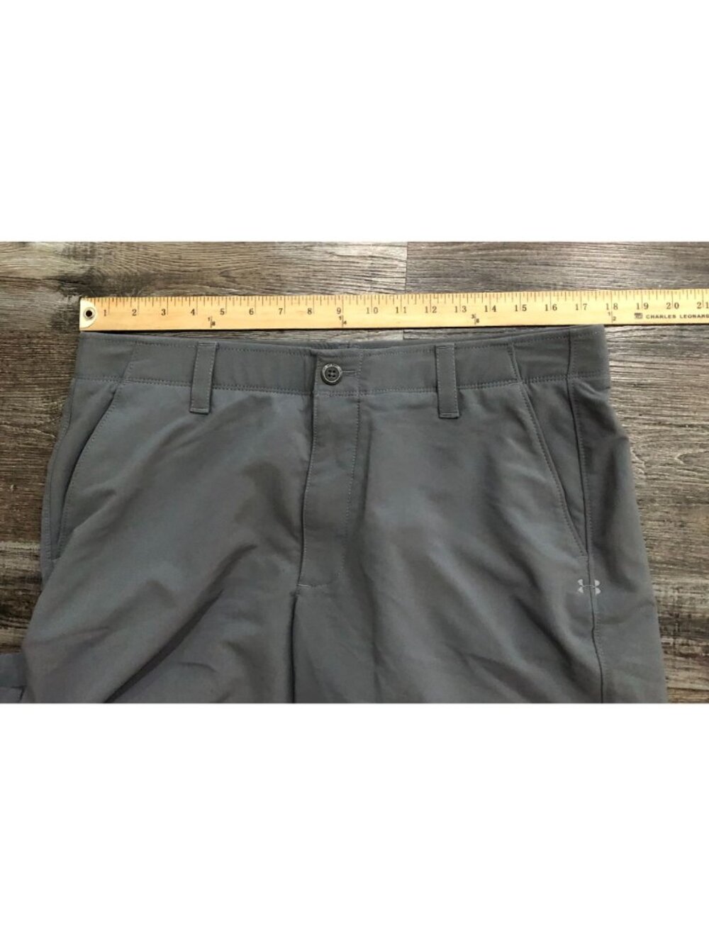 Under Armour Golf Mens 36x32 Gray Flat Front Casual Chino Pants - Picture 5 of 6